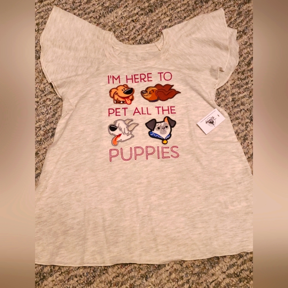 Disney Dogs NWT Girls T-shirt Size Small